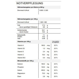 Notverpflegung NRG-5 rein pflanzlich 500 g