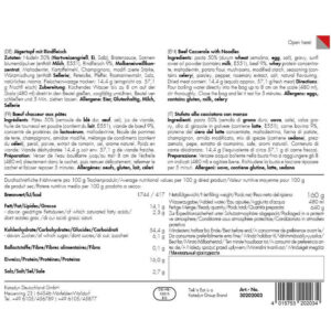 Trek`n Eat Jägertopf mit Rindfleisch und Nudeln