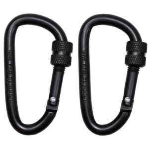 MFH Karabiner 6 mm x 6 cm 2er Pack schwarz