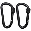 MFH Karabiner 8 mm x 8 cm 2er Pack schwarz