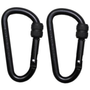 MFH Karabiner 8 mm x 8 cm 2er Pack schwarz