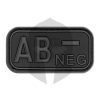 JTG Blutgruppen Rubber Patch AB NEG blackops