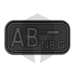JTG Blutgruppen Rubber Patch AB NEG blackops