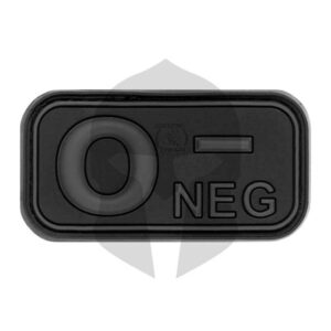 JTG Blutgruppen Rubber Patch 0 NEG blackops