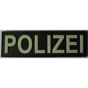 POLIZEI Rubber Patch large Glow in the Dark