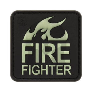 JTG Fire Fighter Rubber Patch Glow in the Dark