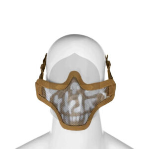 IG Steel Half Face Mask Death Head tan
