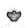 IG Steel Half Face Mask Death Head schwarz