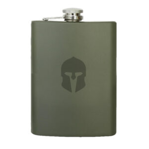 Mil-Tec Taschenflasche Edelstahl oliv 8 oz