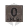 Clawgear Blutgruppen Patch O NEG RAL7013