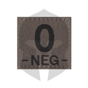 Clawgear Blutgruppen Patch O NEG RAL7013