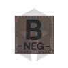 Clawgear Blutgruppen Patch B NEG RAL7013