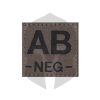 Clawgear Blutgruppen Patch AB NEG RAL7013