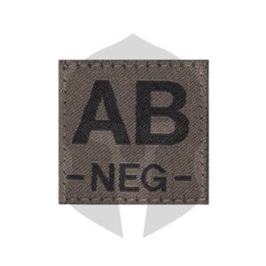 Clawgear Blutgruppen Patch AB NEG RAL7013