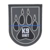 COP K9 Unit Klettabzeichen mit blauer Linie