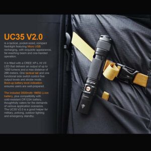 Fenix UC35 V2.0 LED Taschenlampe 1.000 lm mit USB