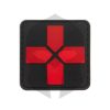 JTG Red Cross Rubber Patch blackmedic