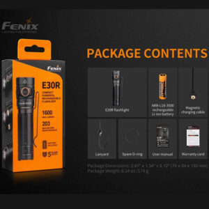 Fenix E30R LED Taschenlampe mit USB