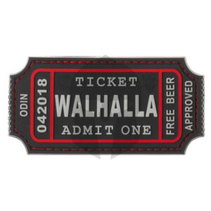 JTG Large Walhalla Ticket Rubber Patch