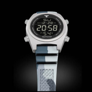 KHS Uhr Inceptor Steel Digital mit Taucherband schwarz camo