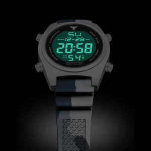 KHS Uhr Inceptor Steel Digital mit Taucherband schwarz camo