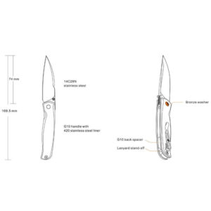 Ruike Einhandmesser P661-B