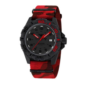 KHS Uhr Reaper MKII RED mit Natoband rot camouflage