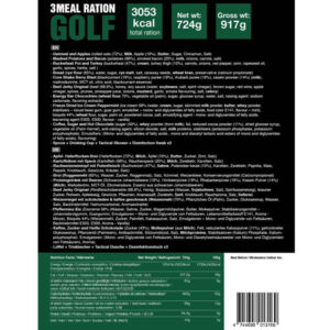Tactical Foodpack 3 Meal Ration GOLF