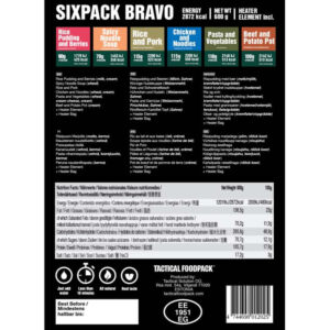 Tactical Foodpack Six Pack Bravo