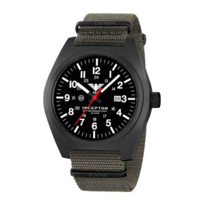 KHS Inceptor Black Steel Natoband steingrau-oliv