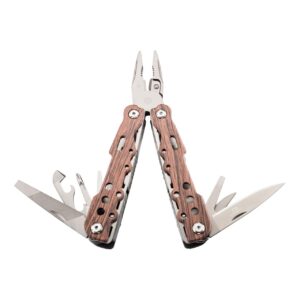 Herbertz Multitool Holzoptik titanbeschichtet