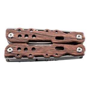 Herbertz Multitool Holzoptik titanbeschichtet