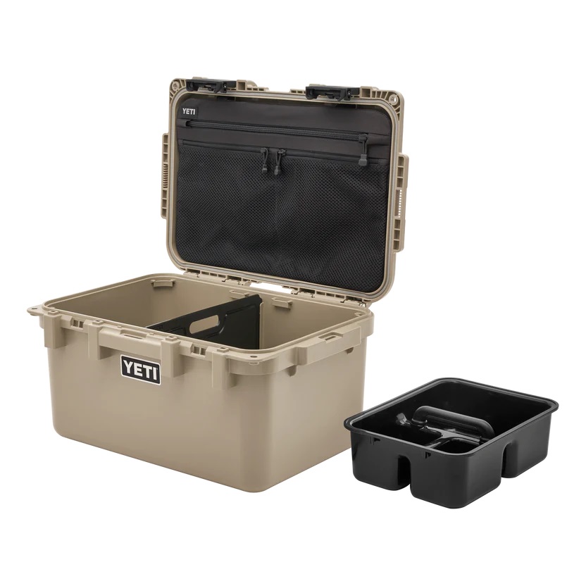 YETI LoadOut Go-Box tan-Box_Quarter-Turn_Lid-Open_Caddy-Off-to-the-Side_Tan_B_e88ef14d-affa-4630-8859-472849f94650 YETI LoadOut Go-Box tan