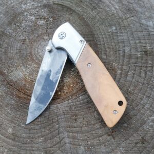 Herbertz Einhandmesser Olivenholz Bärenmotiv