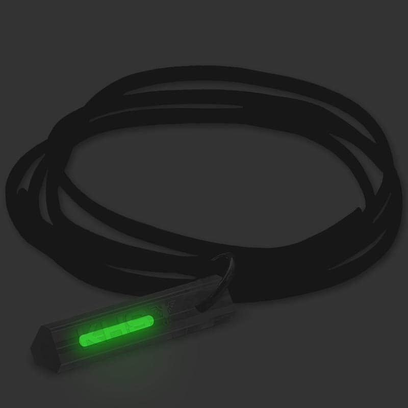 KHS Trigatag Gaslichtquelle mit Lederkette KHS Trigatag Gaslichtquelle mit Lederkette