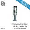 DPM Rückstoß-Dämpfungssystem für GLOCK 26 GEN 1-5 Captured Soft Version