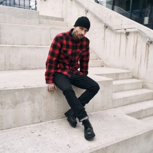 Brandit Lumber Jacket red-black