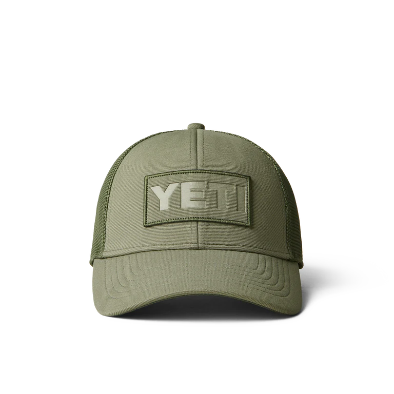 YETI Trucker Cap Patch on Patch oliv YETI Trucker Cap Patch on Patch oliv