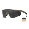 Wileyx Schutzbrille SABER ADVANCE Clear/Smoke Grey/Light Rust