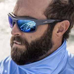 Wileyx Schutzbrille OZONE Captivate Blue Mirror Polarisierend Sonnenbrille