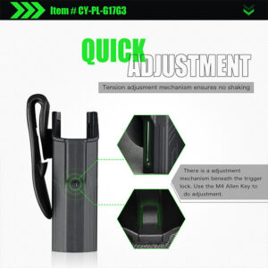 Cytac R-Defender Paddle Holster Light Bearing für GLOCK 17