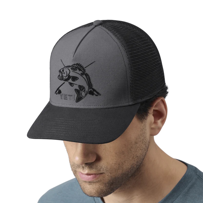 YETI Trucker Cap Fishing Bass schwarz YETI Trucker Cap Fishing Bass schwarz
