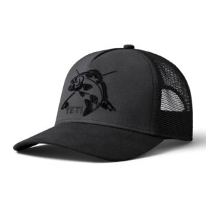 YETI Trucker Cap Fishing Bass schwarz