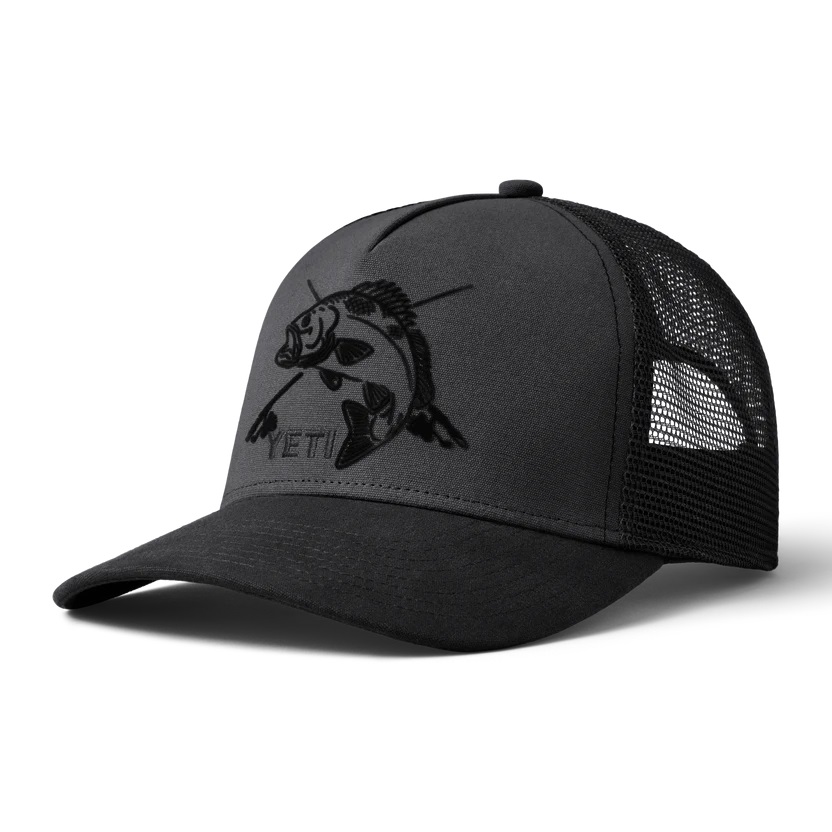 YETI Trucker Cap Fishing Bass schwarz-Black_3qtr_2160_B_3a9c631d-2aff-4aec-96c5-9c45d05f2aee YETI Trucker Cap Fishing Bass schwarz