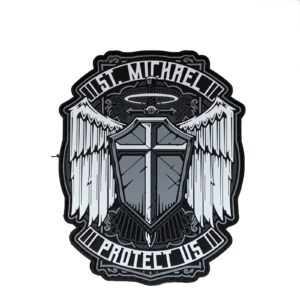 Patchlab St. Michael Protect Us Rubber Patch